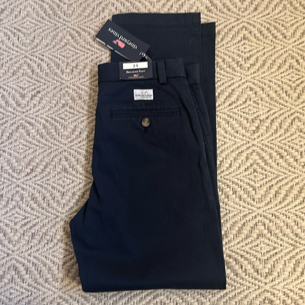 COPY - Vineyard Vines navy blue Breaker Pants Boys size 14